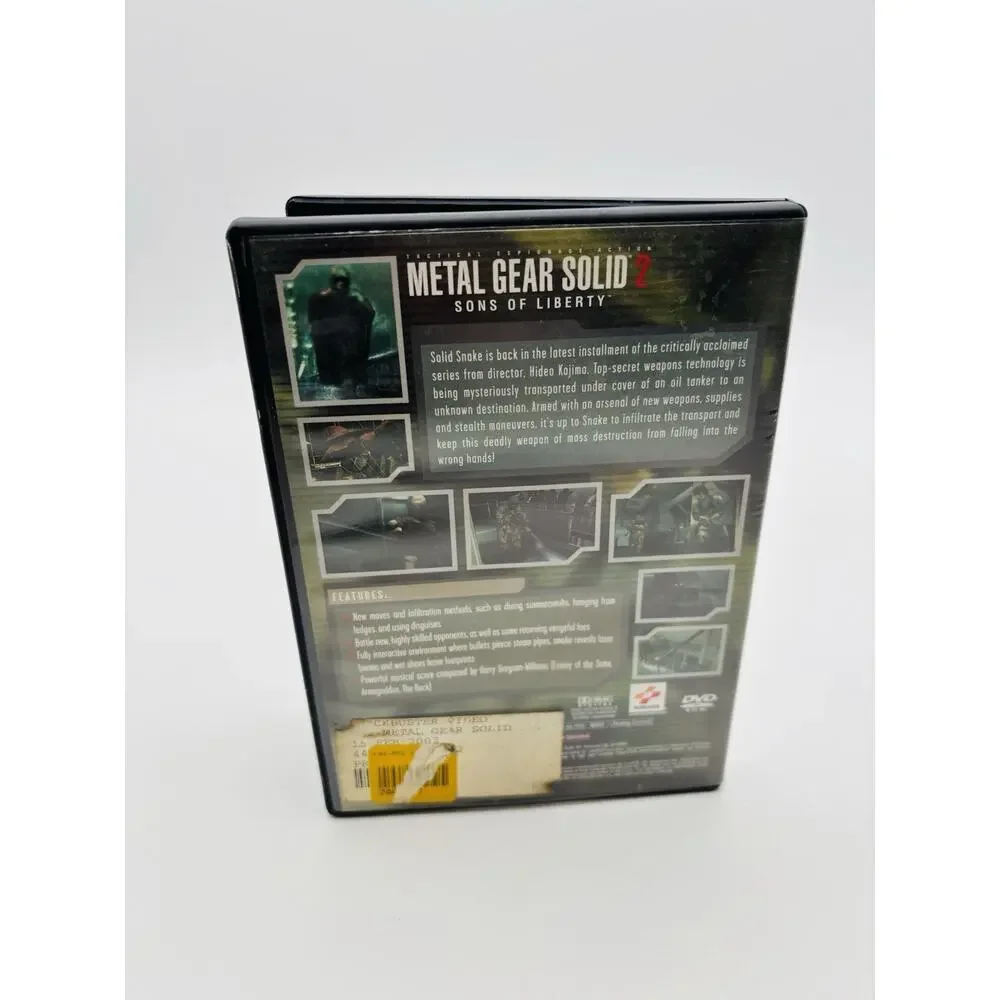 Metal Gear Solid 2 Sons Of Liberty Sony Playstation 2 PS2 Tested Works VG CIB